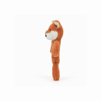 Jellycat Bashful Fox Cub Ring Rattle Australia | 981073GYQ